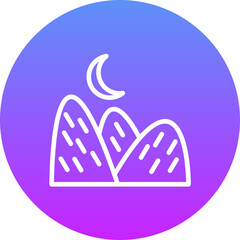 Moon Landscape Icon