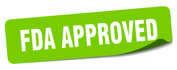 fda approved sticker. fda approved label
