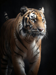 Tiger Roaming Studio Scene