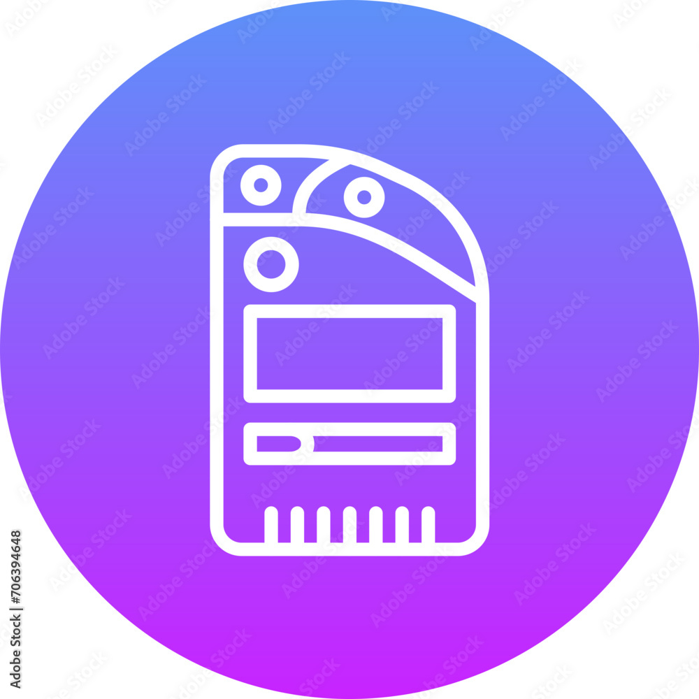 Sticker camera meter icon