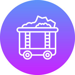 Fototapeta premium Mining Cart Icon
