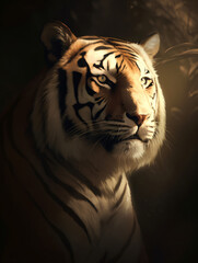 Tiger Roaming Studio Scene