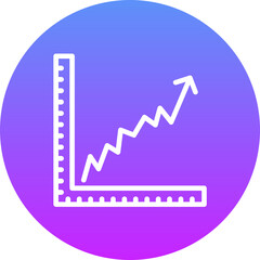 Rising Line Graph Icon