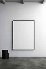 Monochrome minimalist mockup with clean lines  AI generated illustration