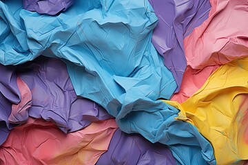 Colorful crumpled paper background