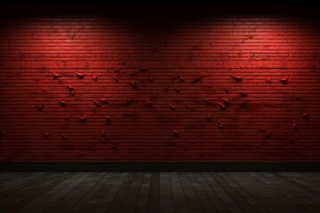 Brick by Brick: Enhancing Designs with a Brown Wall Background - obrazy, fototapety, plakaty
