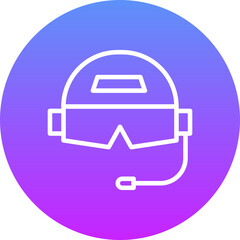 Pilot Helmet Icon