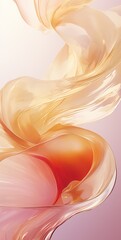 Full frame of abstract multicolor fluidity liquid pink and peach fuzz shades background color 2024