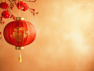 Obraz premium Chinese new year concept background with copy text space - ai generative