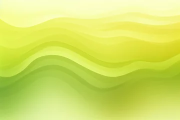 Fotobehang chartreuse pastel gradient wave soft background pattern © Celina