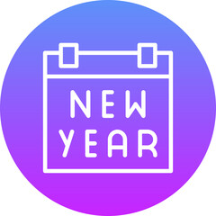 New Year Calendar Icon
