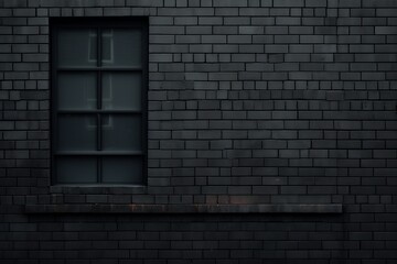 Urban Edge: Contemporary Vibes with a Black Brick Background