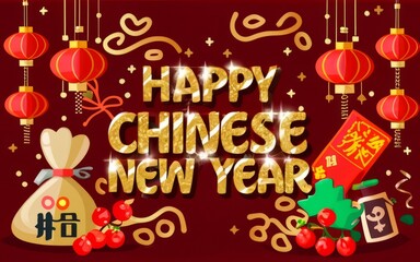 Chinese New Year Greeting Card