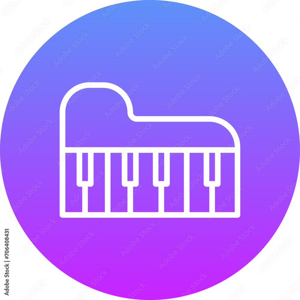 Canvas Prints piano icon