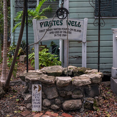An old well, located in Key West, Florida, where pirates used to get water in the 1800's