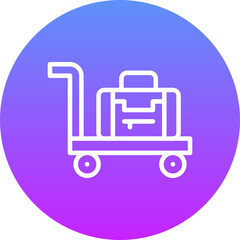 Luggage Cart Icon