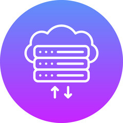 Cloud Database Icon