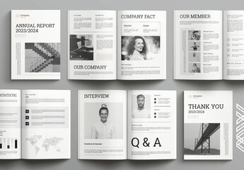 Annual Report Design layout
