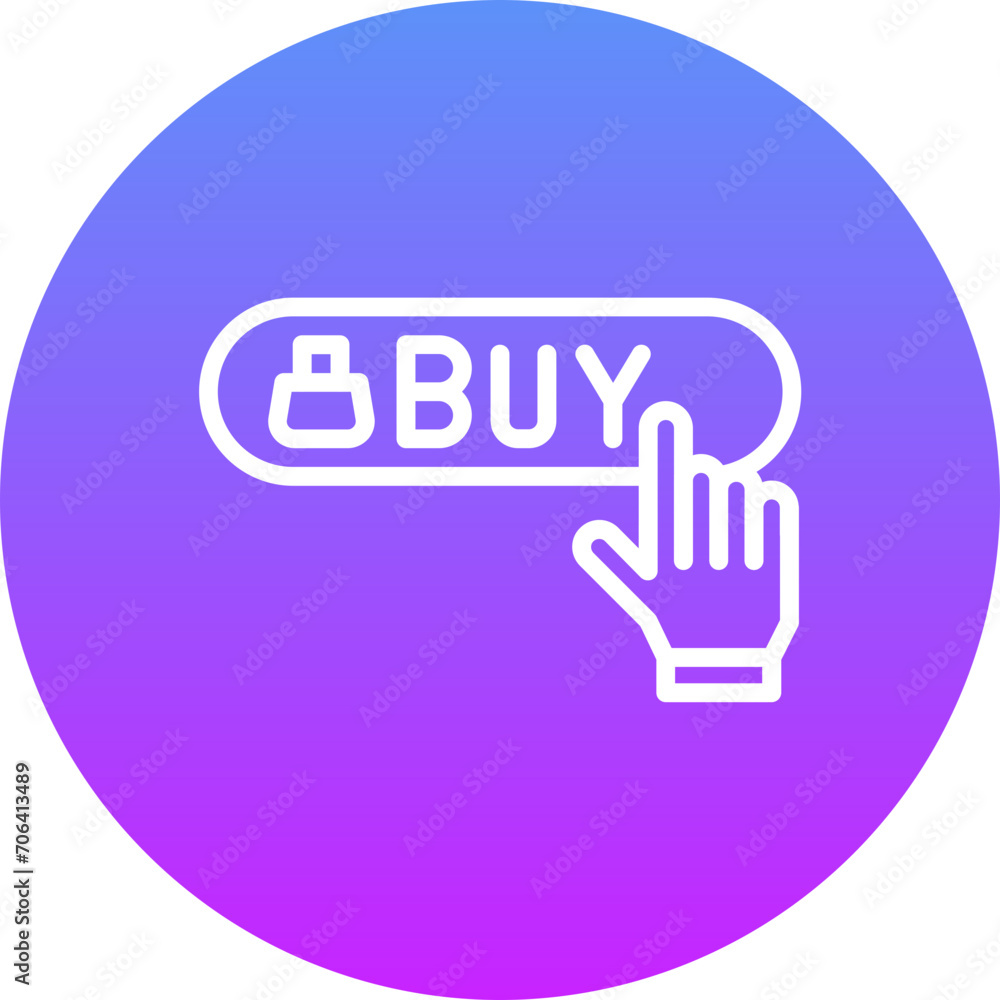 Sticker Buy Now Button Icon