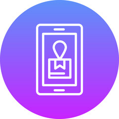 Mobile Shipment Tracking Icon