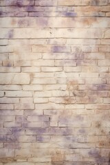 Cream and lilac brick wall concrete or stone texture