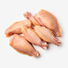 Chicken wings isolated on white background