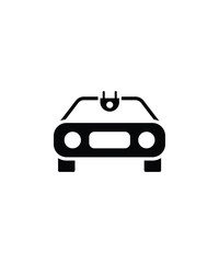 electric car icon, vector best flat icon.
