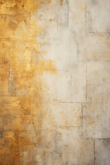 Cream and gold brick wall concrete or stone texture