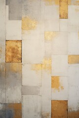 Cream and gold brick wall concrete or stone texture