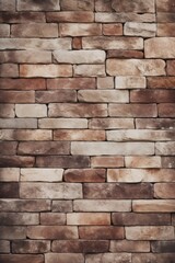 Cream and mahogany brick wall concrete or stone texture