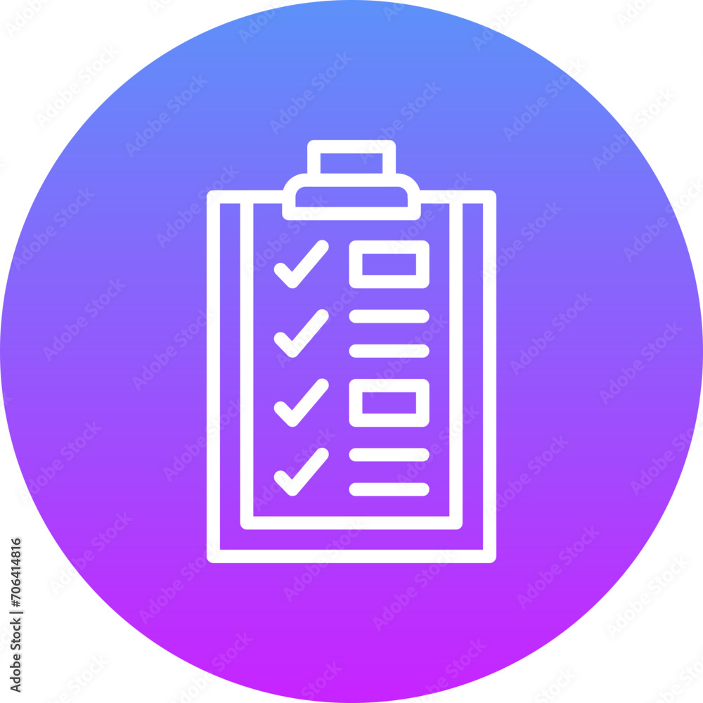 Poster Checklist Icon