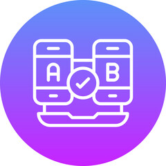 Fototapeta premium AB Testing Icon