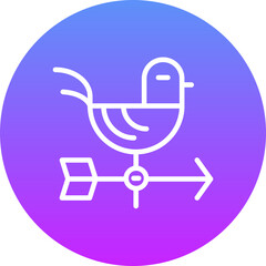 Fototapeta premium Weather Vane Icon