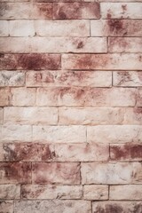 Cream and maroon brick wall concrete or stone texture