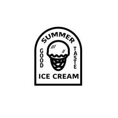 illustration vector graphic ice cream illustration for logo, design, template, element, etc