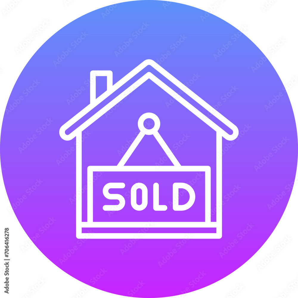 Poster property sold icon