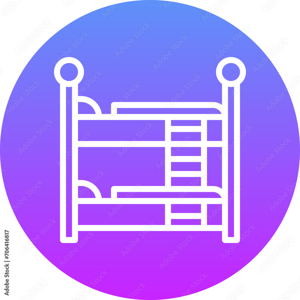 Canvas Prints Bunk Bed Icon