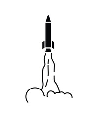 missile icon, vector best flat icon.