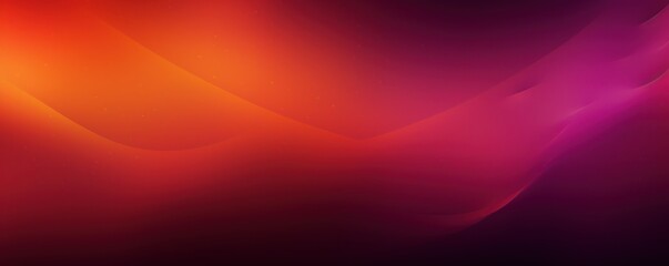 Crimson orange violet glow blurred abstract gradient on dark grainy background