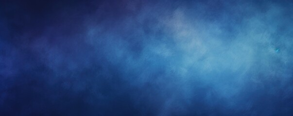 Obraz na płótnie Canvas Dark blue white grainy background, abstract blurred color gradient noise texture banner