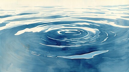 ripples in water, soft organic patterns and shapes. modern print on rag paper
