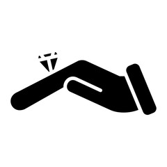 Ring in Hand Icon of Wedding iconset.