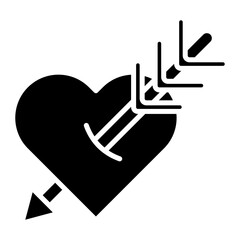Heart Arrow Icon of Wedding iconset.