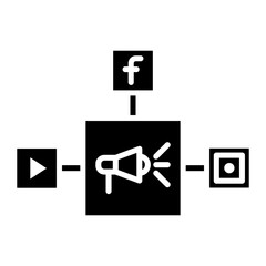 Marketing Campaign Icon of SEO and SEM iconset.