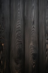 Ebony wooden boards with texture as background
