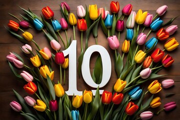 red and yellow tulips