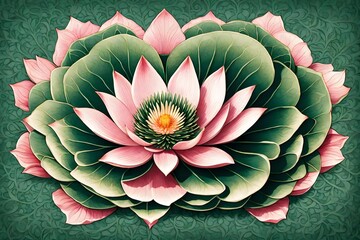 pink lotus flower