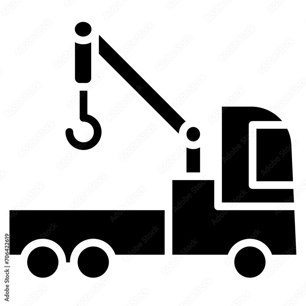 Poster Crane Turck Icon of Engineering iconset.