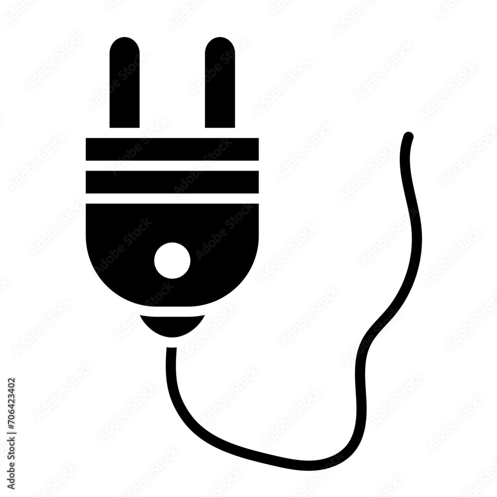 Canvas Prints power plug icon of computer and hardware iconset.