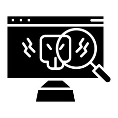 Virus Detection Icon of Cyber Security iconset.